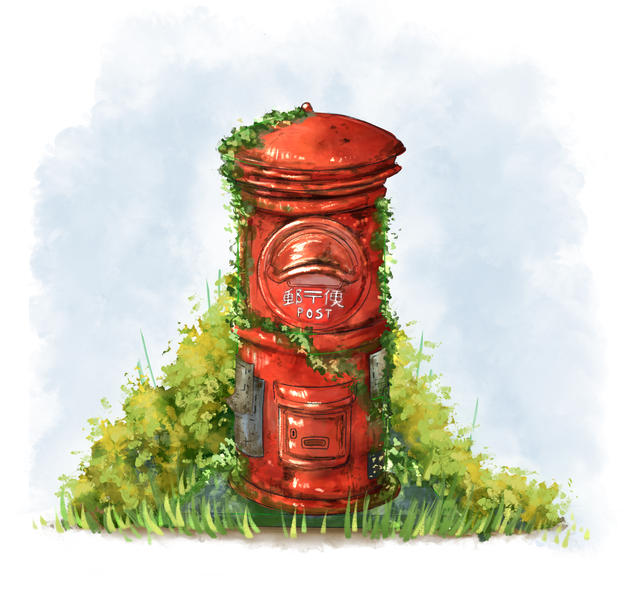 Post box illustration